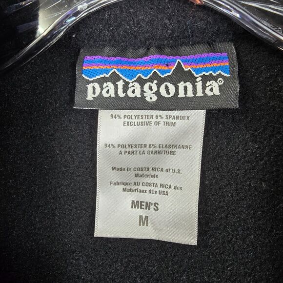 Patagonia Men's Polartec Power Dry Long Sleeve Full Zip Jacket Black Size M LOGO - Picture 6 of 12